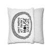 What Happens at Yiayia's House Square Pillow Case, Gift for Yiayia, Funny Greek Gifts, Yia Yia Gift