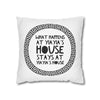 What Happens at Yiayia's House Square Pillow Case, Gift for Yiayia, Funny Greek Gifts, Yia Yia Gift