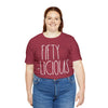 50th Birthday Tee for Women, Fifty-Licious