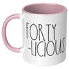 40th Birthday Gift for Women, Fortylicious, Funny Birthday Mug, Cute Gift for Her, 40 Years Old, 40th Bday, Born in 1984