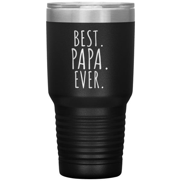 Best Papa Ever 30 oz Engraved Tumbler, Papa Gift, Grandparents Day, Gift from Granddaughter, Gift from Grandson, Grandpa Cup, Papa Tumbler