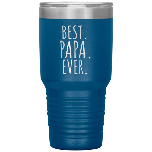 Best Papa Ever 30 oz Engraved Tumbler, Papa Gift, Grandparents Day, Gift from Granddaughter, Gift from Grandson, Grandpa Cup, Papa Tumbler