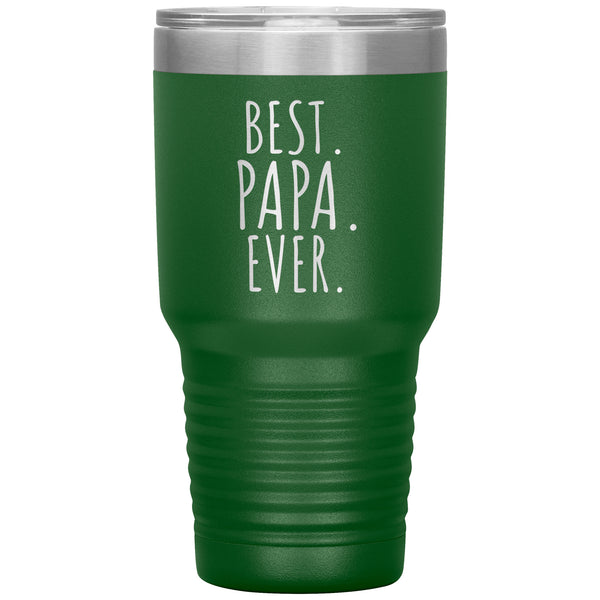 Best Papa Ever 30 oz Engraved Tumbler, Papa Gift, Grandparents Day, Gift from Granddaughter, Gift from Grandson, Grandpa Cup, Papa Tumbler