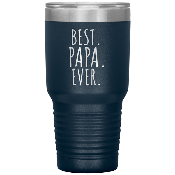 Best Papa Ever 30 oz Engraved Tumbler, Papa Gift, Grandparents Day, Gift from Granddaughter, Gift from Grandson, Grandpa Cup, Papa Tumbler