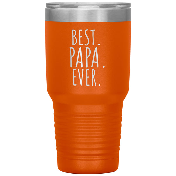Best Papa Ever 30 oz Engraved Tumbler, Papa Gift, Grandparents Day, Gift from Granddaughter, Gift from Grandson, Grandpa Cup, Papa Tumbler