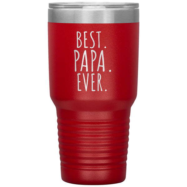 Best Papa Ever 30 oz Engraved Tumbler, Papa Gift, Grandparents Day, Gift from Granddaughter, Gift from Grandson, Grandpa Cup, Papa Tumbler