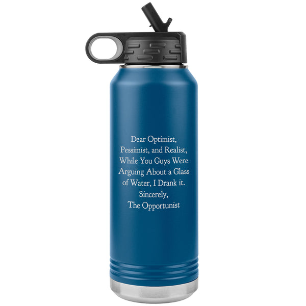 Dear Pessimist 32 oz Water Bottle