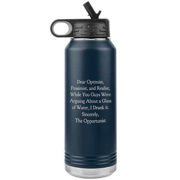 Dear Pessimist 32 oz Water Bottle