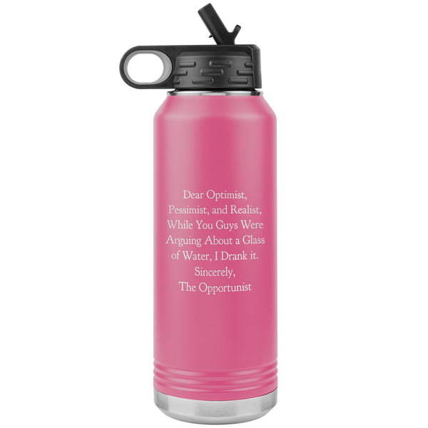 Dear Pessimist 32 oz Water Bottle