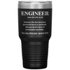 Funny Engineer Definition 30 oz Tumbler, Engineering Gifts, Snarky Engineer Cup, Graduation Gift for Engineer, Engineer Appreciation