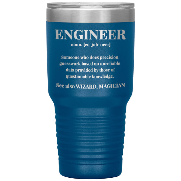 Funny Engineer Definition 30 oz Tumbler, Engineering Gifts, Snarky Engineer Cup, Graduation Gift for Engineer, Engineer Appreciation