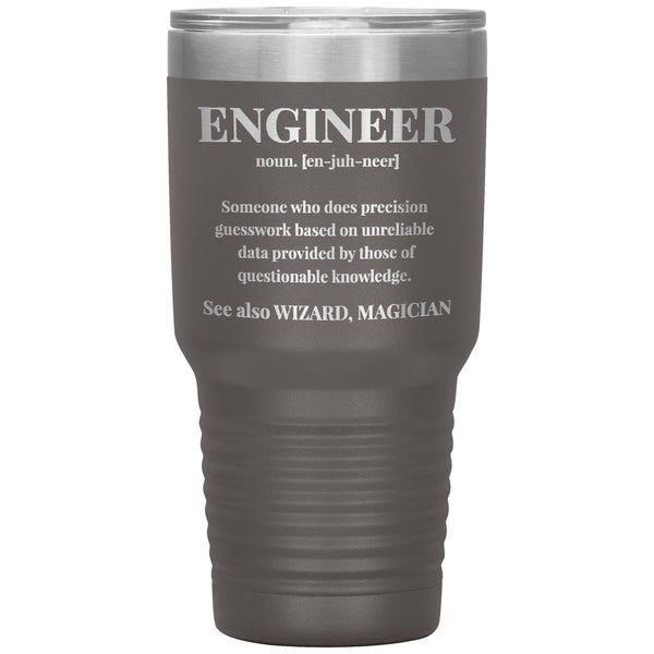 Funny Engineer Definition 30 oz Tumbler, Engineering Gifts, Snarky Engineer Cup, Graduation Gift for Engineer, Engineer Appreciation