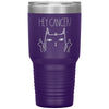 Hey Cancer F U 30oz Tumbler, Cat Middle Finger, Fuck Cancer Cup, Snarky Chemo Care Package, Cancer Patient Gift, Cancer Awareness