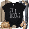 60th Birthday Tee for Women Sixty-Licious